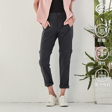 ADISI 女SUPPLEX薄彈速乾可拆兩截褲AP2111071｜深灰