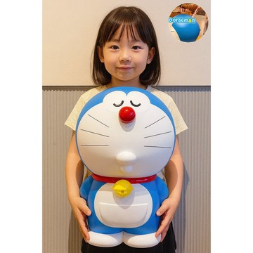 送正版鑰匙圈)哆啦A夢 特大號 財神 招財貓 銅鑼燒 存錢罐 撲滿 存錢筒 小叮噹 大容量 存錢好夥伴 理財 公仔