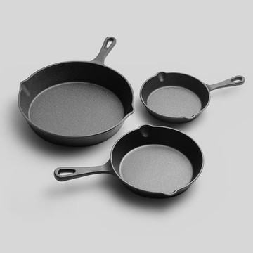 鑄鐵平底煎鍋早餐煎蛋煎餅無涂層不粘鍋家用煎牛排鍋生煎餃鍋貼鍋