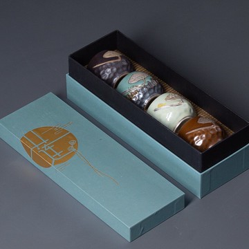 陶瓷粗陶品茗杯套組功夫茶杯主人杯單杯復古風四杯子禮盒裝隨手禮