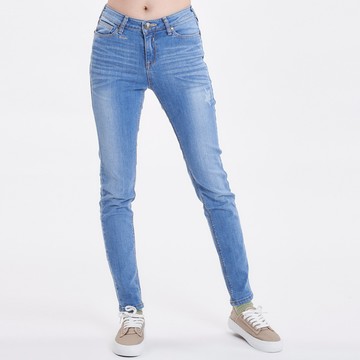 5th STREET｜女裝｜牛仔刷色小直褲｜拔洗藍