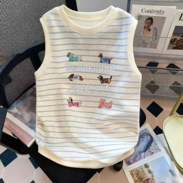 💕在臺出貨🔥貓咪寵物衣服春秋夏季防掉毛小型犬夏天小狗狗背心薄款無袖ins潮