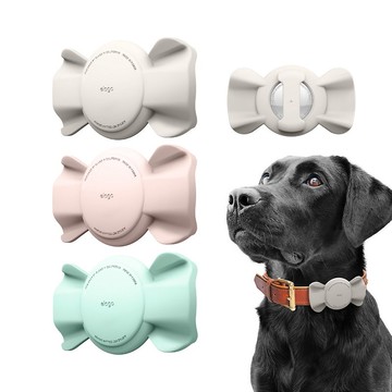 AirTag 浪漫領結寵物項圈/旅行防盜保護套