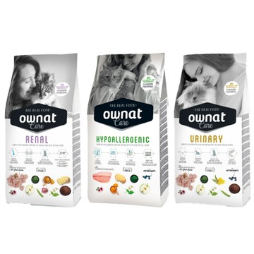 Ownat 【3入組】-CARE系列 貓用機能照護配方(一般成貓 適用) 300G (貓主食/貓乾糧/貓飼料)