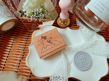 fluffyfruity 貓 瑜珈 yoga 印章 香港設計 手帳 原創