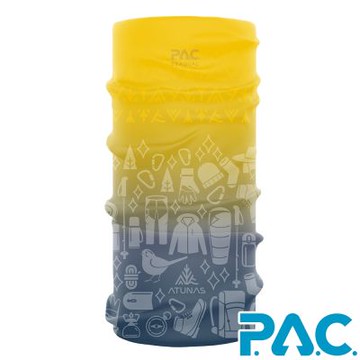 【PAC 德國】夢想海洋頭巾/無縫頭巾PAC8834黃/透氣頭巾/無縫頭巾/快乾頭巾/50週年聯名款