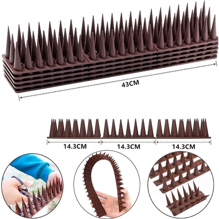 鳥よけ ベランダ 防鳥とげマット グッズ 鳩よけ 猫よけ 害鳥対策 防鳥防獣対策 からす撃退 カラス対策 簡単設置 個セット