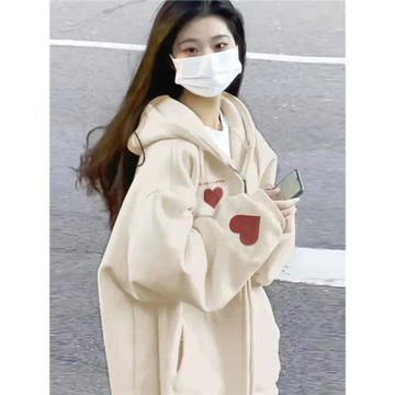 春季衛衣外套女大碼胖mm春季2025新款oversize連帽開衫上衣ins潮