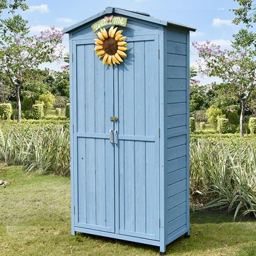 限時下殺 免運/可開票 戶外儲物柜實木收納花園庭院柜雨鞋鏟子工具柜防雨防曬收納箱包郵