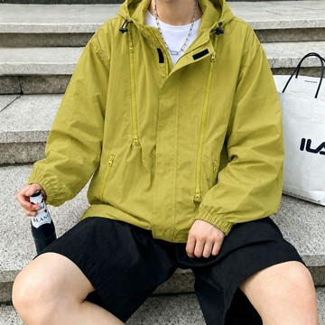 秋季上新衝鋒衣防水防風外套春休閒韓版機能工裝男士連帽寬鬆夾克 9H