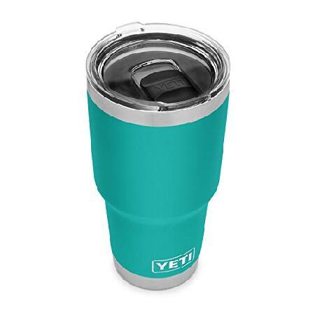 YETI Rambler 30 oz Tumbler, Stainless Steel, Vacuum Insulated with MagSlider Lid, Aquifer Blue