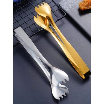 304不銹鋼冰夾食品夾加厚小號取冰粒咖啡方糖冰塊夾子冰鉗面包夾