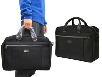 公事包大容量可a4資料夾大齒拉鍊彈道防水尼龍台灣製造精品附長背帶