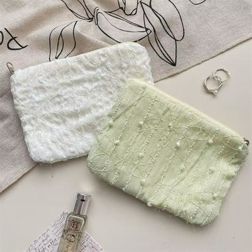 🍃高雄出貨🌸高顏值短款零錢包小清新ins風口紅零錢雜物化妝品收納整理 化妝包 收納包 隨身攜帶化妝包