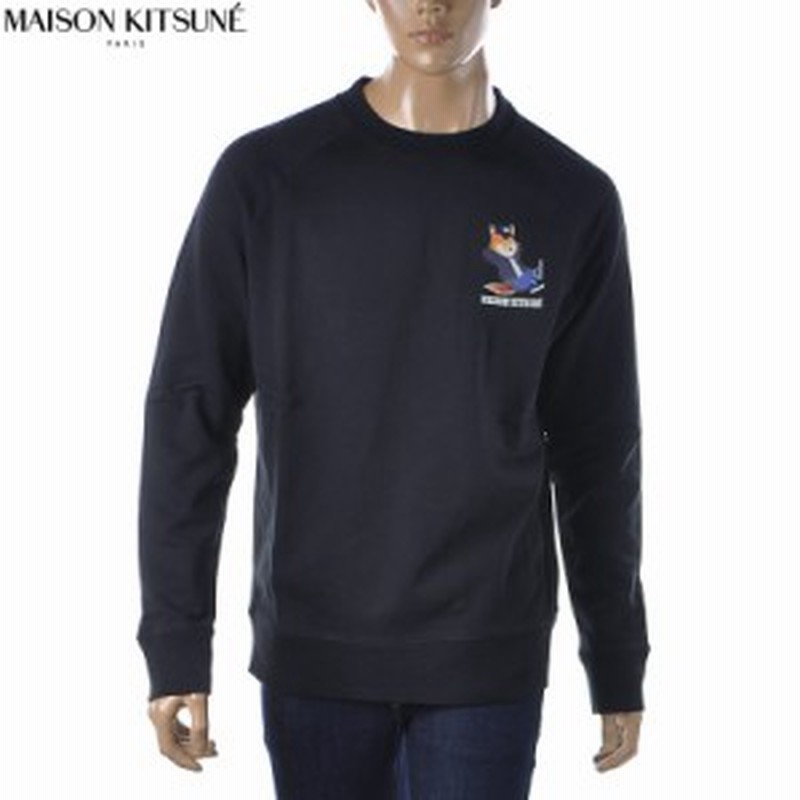 メゾンキツネ MAISON KITSUNE クルーネックスウェット メンズ