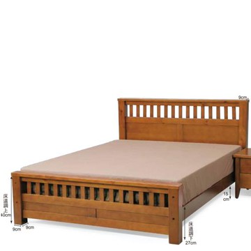 AS雅司-恩東5尺雙人床-154*202*97cm