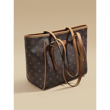 (免運)老人頭老花上班通勤托特包女大容量2026新款輕奢高級女式單肩大包