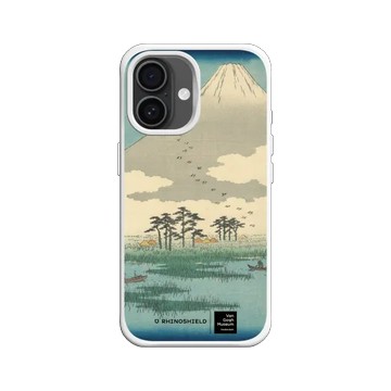 iPhone 16 SolidX 白 - Van Gogh Museum 梵谷博物館 - 吉原：富士沼澤中漂浮島嶼之野 - 歌川廣重