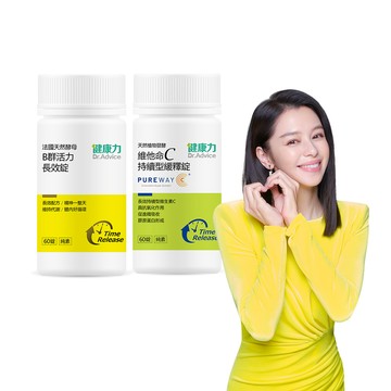 Dr.Advice 天然維他命組_B群60錠/瓶+維他命C 60錠/瓶