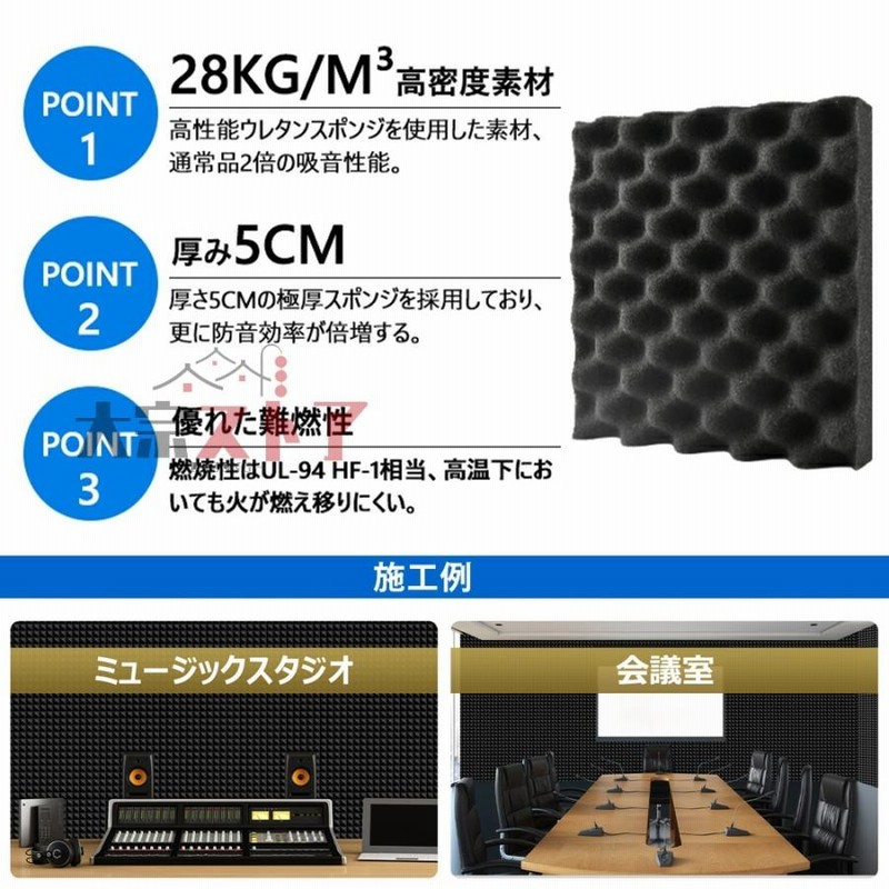 防音シート壁床吸音材遮音シート吸音ボード天井壁賃貸壁貼る吸音