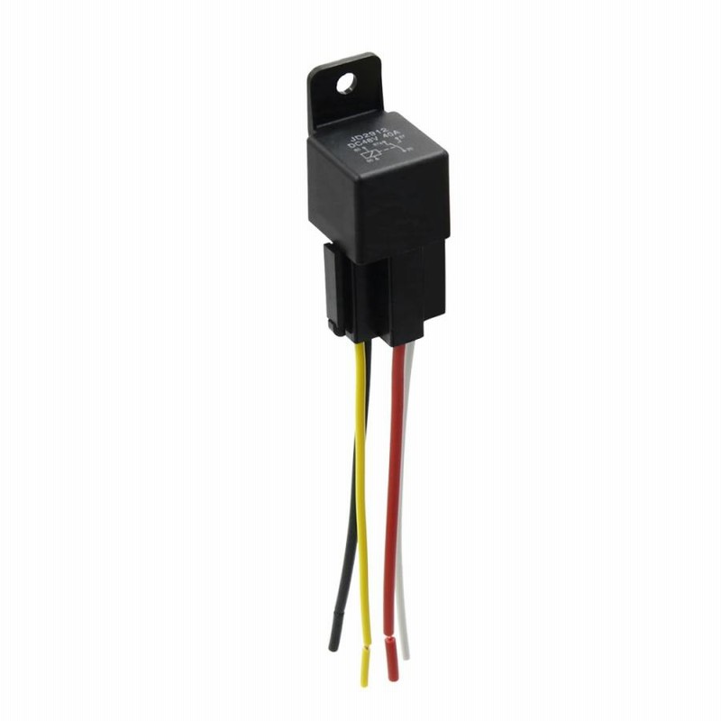 uxcell リレー DC 12V 40A SPST 自動車 カーリレー ピン ワイヤー ハーネス ソケット プラグ 通販 LINEポイント最大0.5%GET LINEショッピング SPST リレー4ピン