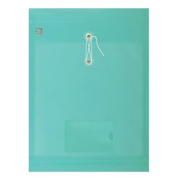 DaTaBanK 三田文具 A4 直式縄扣公文袋  33 x 25cm  綠色  12個