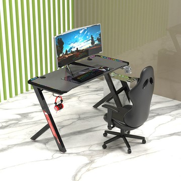 免運 可開票 公司貨 超低價 電競桌電腦桌臺式家用碳纖維專業競技大桌面桌椅宿舍組裝現代 快速發貨