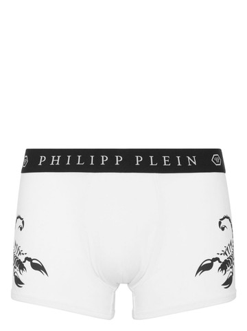 Philipp Plein - Scorpion-print modal-blend boxer briefs - men - Modal/Cotton/Elastane - XXL - White