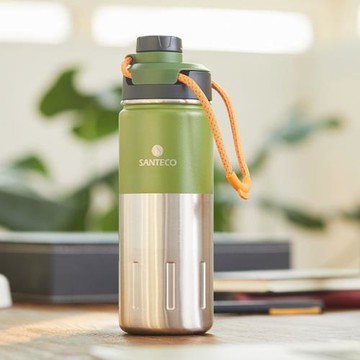 法國SANTECO保溫杯運動水壺不銹鋼大容量健身騎行戶外露營水杯男