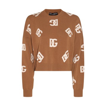 Dolce & Gabbana - Beige And White Wool Jumper