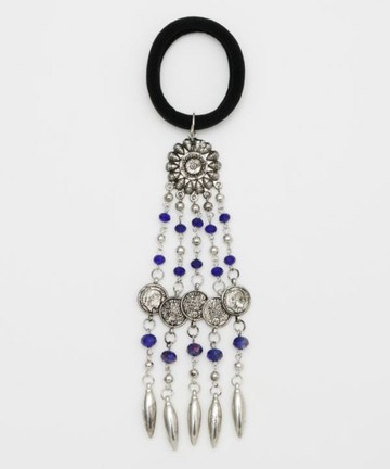 【熱門預購】 民族風玻璃墜飾髮圈 INSZ5310