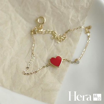 【HERA赫拉】紅心皇后精緻纖細手鍊 abn3
