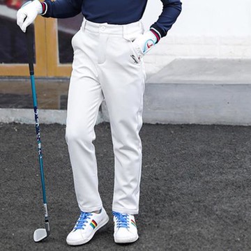 兒童高爾夫衣服冬天男童加絨褲高爾夫褲子中大童長褲防風保曖球褲