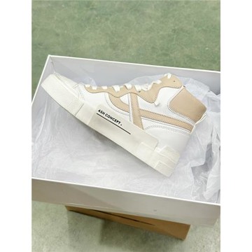 ASH艾熙女鞋時尚圓頭個性撞色高幫系帶休閑百搭加硫鞋AL140K40041