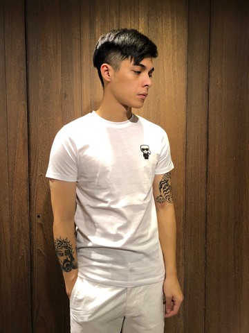 美國百分百【全新真品】 Karl Lagerfeld 卡爾 短袖 短T 老佛爺 卡爾系列 小卡爾 logo AL64