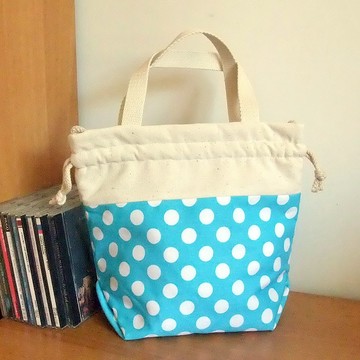 三合一肩背/斜背/手提束口水桶包  ~  小圓點 (A3) RS