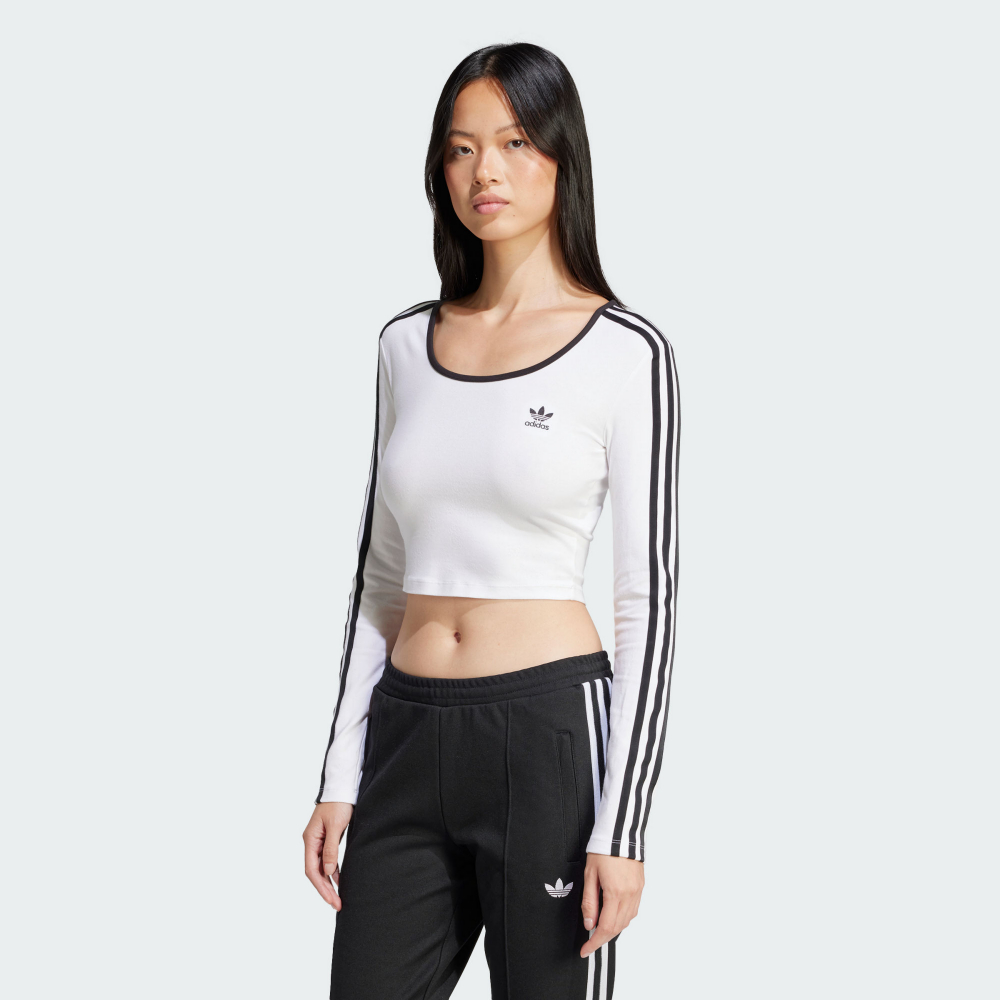 ADICOLOR 3-STRIPES 短版長袖上衣