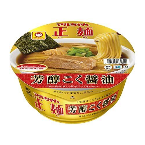 東洋水産 マルちゃん正麺 カップ 芳醇こく醤油 119g×12個