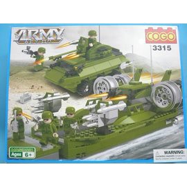 COGO 積高積木 3315 軍事系列 陸軍戰事積木 約503片/一盒入(促1000) 可與樂高混拼【APP滿額下單10%點數(單一帳號最高1500點)】8/31止