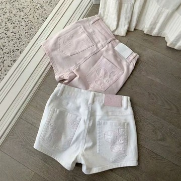 『ATC』高級感牛仔短褲女夏薄款2026新款高腰寬鬆顯瘦小個子休閒闊腿熱褲