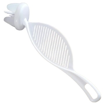 洗米器，簍空撈版，防止食物流失，六頁式刷頭，清洗更乾淨，保護雙手，冬天不濕手，超大掛孔設計，方便收納，頭部可拆洗，食用更安心  6.5 x 6.4 x 29.8cm  白色  1個