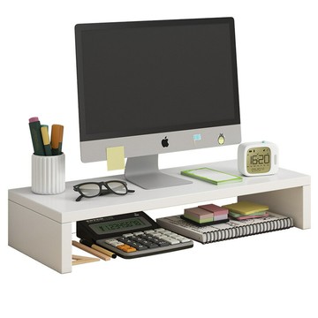 免運 可開發票   臺式電腦增高架顯示器支架筆記本底座托架桌面收納架辦公桌置物架