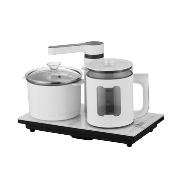 【SONGEN松井】雙享泡自動補水品茗泡茶機/快煮壺/電水壺/茶具組(SG-1362附PC食品級淨水桶)