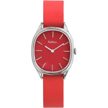 Kelton 凱爾頓錶 Colorama 夏日莓果 橢圓形 時尚腕錶 女錶 復古-9123332