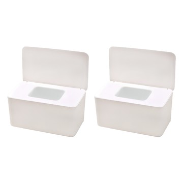 Ju and Ji 大容量濕紙巾盒  2個  白色