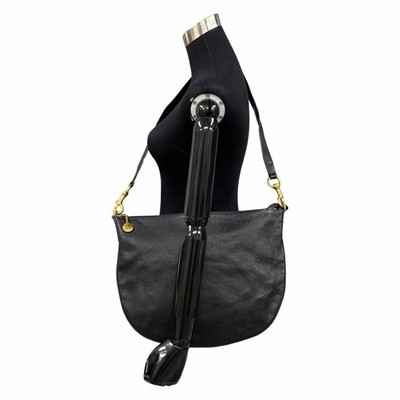 GUCCI オールドグッチ オールレザー 縦型 ショルダーバッグ サコッシュ 黒 極 美品 GUCCI オールドグッチ グッチ ヴィンテージ オール
