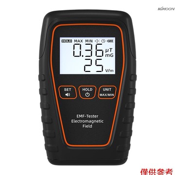 手持便攜式電磁輻射檢測儀 電磁輻射強度測量儀器 內置高精度傳感器 電/磁場雙檢測 兩種磁場輻射強度單位可切換 最大/最小