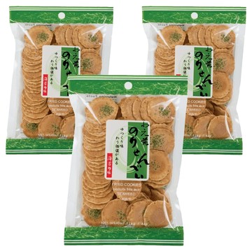 九福 海苔煎餅 FRIED COOKIES biscuits frits aux SEAWEED  114g  3包