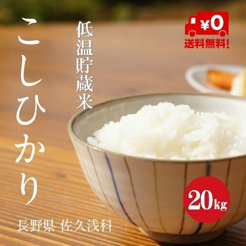 新米 令和５年産 長野県産 こしひかり 浅科産 １等米 白米 ２０kg ...