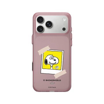 iPhone 17 Pro Max Clear (相機按鈕) 晶醺玫 - 史努比 Snoopy - 拍立得-來！笑一個